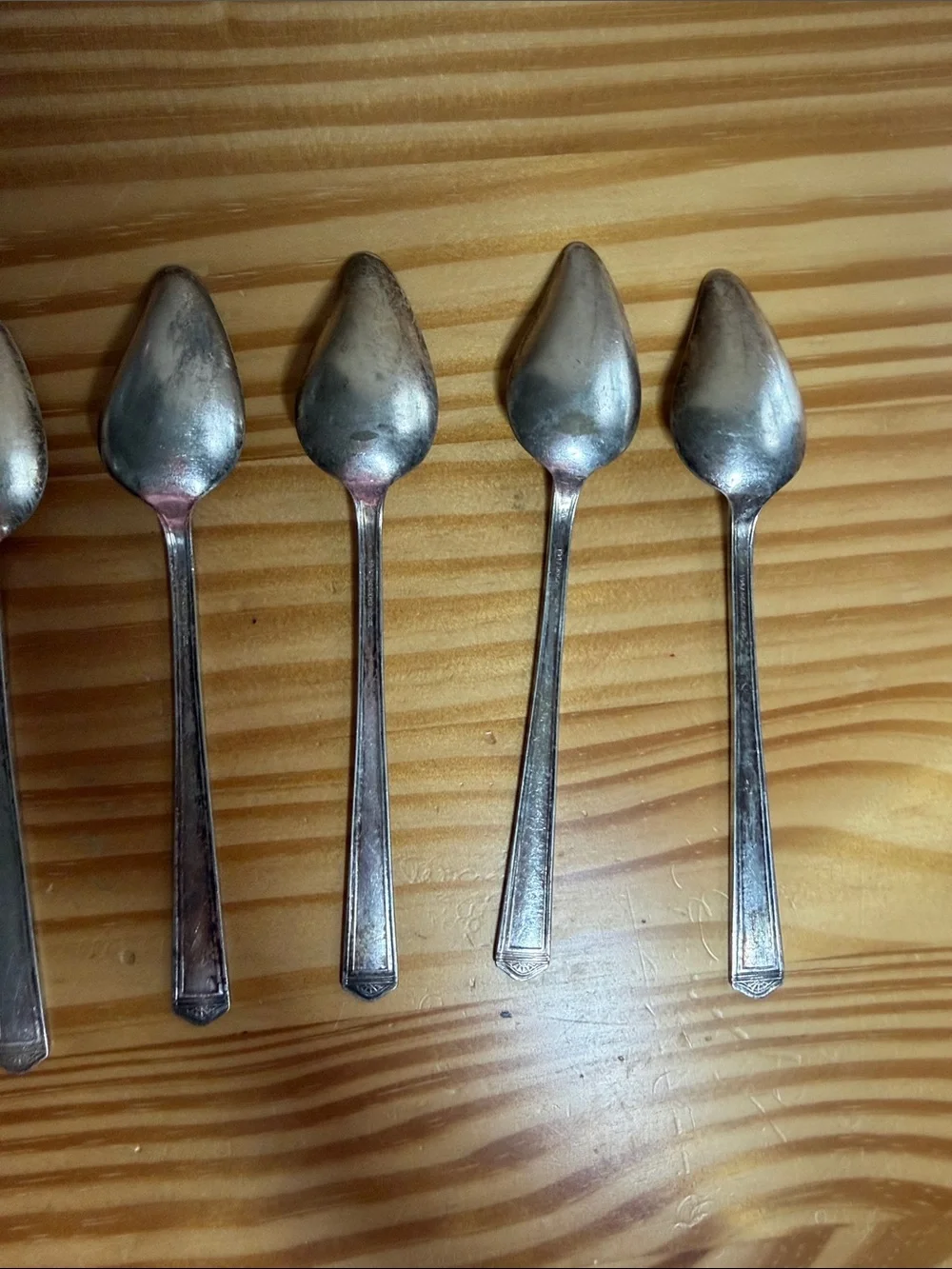 Vintage 1847 Rogers Bros Silverplate Grapefruit Spoons - Set of 6